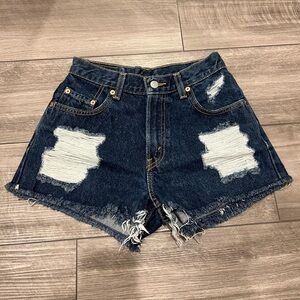 Viral Vintage Levi Thrasher Denim Shorts by 12th Tribe